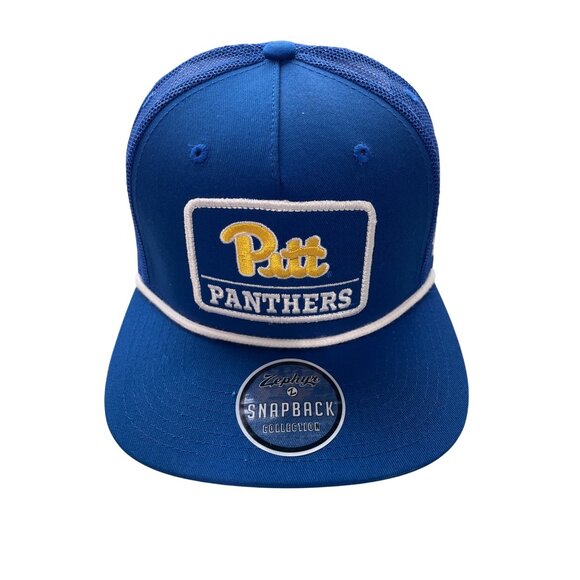 Zephyr Pitt Panthers Rope Baseball Cap Men One Size Mesh Snapback University NEW - Picture 1 of 6